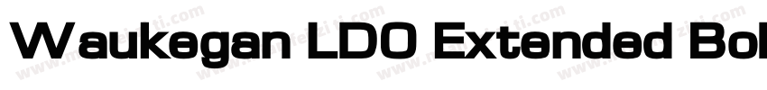 Waukegan LDO Extended Bold字体转换
